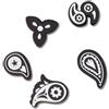 Crocs Confezione da 5 ciondoli per scarpe, unisex Paisley, taglia unica, Bandana Paisley, Taglia unica