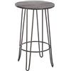 Kit Closet 5020919071 - Tavolo rotondo per sgabello alto, metallo/legno, 100 x 60 x 60