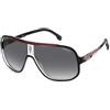 CARRERA 1058/S Occhiali, Nero e Rosso, 63 Uomo