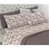 Riad Arredo Set Completo Letto in Flanella 100% Caldo Cotone Antipalline - Completo Lenzuola Morbide - Made In Italy (Daven Beige, Matrimoniale)