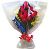 NARAMAKI Baci Perugina Regalo Festa della Mamma 2025 - Tubo Baci Perugina Classico 37,5gr + Bouquet Rose Rosse Artificiali + Mimosa Finta