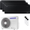 Samsung Condizionatore Samsung Windfree Black trial split 7000+7000+7000 BTU inverter A++ wifi unità esterna 5.2 kW codice prodotto AJ052TXJ3KG/EU/AR70F07C1ABNEU_3