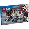 LEGO City 60444 Garage con monoposto Mercedes AMG e Alpine F1