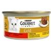 GOURMET Purina Gourmet Gold Umido Gatto Intrecci Manzo e Pollo gr 85. Alimento Per Gatti.