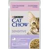 Purina Cat Chow Busta Sensitive Salmone e Zucchine gr 85 . Cibo Umido Per gatti