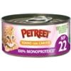 Petreet Monoproteico Tonno Con Carote gR.60 MP22. Cibo Umido Per gatti