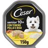 Cesar Senior 10+ Con Tenero Pollo e Riso 150 gr. Alimento Completo Per Cani Anziani