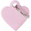 MYFAMILY Medaglietta Basic Cuore Piccolo Rosa . Medaglietta Per Cani