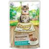 SCHESIR Stuzzy Cat Bocconcini con Pesce Bianco jelly gr.85. Cibo Umido Per Gatti