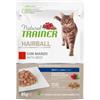 TRAINER Natural Trainer Busta Gatto Hairball con Manzo gr 85. Cibo Umido Per Gatti