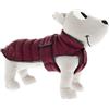 FERRIBIELLA Piumino Caldoso + Misura cm 27 bordeaux . Abbigliamento Per Cani .