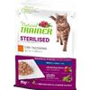 TRAINER Natural Trainer Busta Gatto Sterilizzato Tacchino gr 85. Cibo Umido Per Gatti