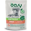 Oasy Wet Cat Bocconi Sterilizzato Salmone Gr 85. Cibo Umido Per Gatti