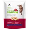 TRAINER Natural Trainer Adult Con Pollo Fresco gr 300. Cibo Secco Per Gatti.
