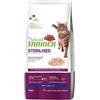 TRAINER Natura Trainer Sterilizzato Salmone Fibra di Pisello kg 10. Cibo secco per gatti.