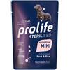 Prolife Busta Sterilsed Sensitive Mini Maiale e Riso gr 100. Cibo Umido Per cani