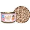 Schesir Baby scatolette Pollo e Salmone Filetti in Brodo gr.70. Cibo Per Cuccioli di Gatto