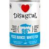 N.P.INDUSTRIES S.R.L. Disugual Umido Cane Pesce Bianco gr 400. Cibo Umido Per Cani