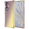 HONLEN Custodia per HONOR 70 5G Case, (6.67 Inches) Trasparente Sfumato TPU Silicone Progettata, 4 Angoli rinforzati Case