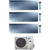 Daikin CONDIZIONATORE DAIKIN EMURA 3 TRIAL SPLIT 9000+9000+15000 BTU SILVER WIFI INVERTER 3MXM68A9 A+++