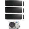 Daikin CONDIZIONATORE DAIKIN EMURA 3 TRIAL SPLIT 7000+7000+9000 BTU BLACK WIFI INVERTER 3MXM68A9 A+++