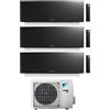 Daikin CONDIZIONATORE DAIKIN EMURA 3 TRIAL SPLIT 7000+9000+15000 BTU BLACK WIFI INVERTER 3MXM68A9 A+++