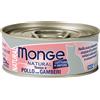 Monge natural tonno/gamberetti 80 g