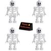 LEGO Pirates of The Caribbean Minifigure - Skeletons (4 Pack) with Free Side Display