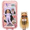 Na! Na! Na! Surprise Na Na Na Fuzzy Surprise Serie 1 - TIGER LINDA - Bambola fashion snodata 18 cm - ispirata alla tigre con corpo floccato, berretto, occhiali, vestito e scarpe - Età 4+ anni