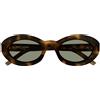 Saint Laurent Occhiali da Sole SL M136 002 Havana/Verde Donna