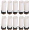 Akozon Puntali per Stecche da Biliardo, 10 Pezzi Set di Punte per Stecche da Biliardo Professionali 10mm/11mm/12mm/13mm Strumenti di Riparazione per Stecche da Biliardo(10mm)