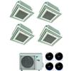 Daikin CONDIZIONATORE DAIKIN QUADRI SPLIT CASSETTA 4 VIE FULLY FLAT 9000+9000+9000+18000 BTU COMANDO FILO E GRIGLIA 4MXM80A9 A+++