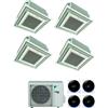 Daikin CONDIZIONATORE DAIKIN QUADRI SPLIT CASSETTA 4 VIE FULLY FLAT 9000+9000+12000+18000 BTU COMANDO FILO E GRIGLIA 4MXM80A9 A+++