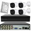 Dahua KIT Videosorveglianza 4 telecamere Dahua 5 MPX XVR 8 canali 5 MPX con HDD 500 GB