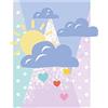 Komar Winnie the Pooh Clouds, 50 x 70 cm, poster da parete, stampa artistica (senza cornice), Disney