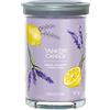 Yankee Candle Signature candela profumata | Limone Lavanda in tumbler grande | Candele di miscela di cera di soia lunga durata | regalo perfetto per le donne