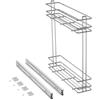 bricoleva.it Carrello Portabottiglie Estraibile per Mobile Cucina - Cestello Portabottiglie in Acciaio - Carrello Cucina - Mensola Cucina - Pensile Cucina - Dispensa Cucina (Modulo 15 - Non Ammortizzato)
