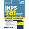Nld Concorsi Concorso INPS 781 Funzionari sanitari. Specialisti delle aree Psicologiche e Sociali. Manuale con teoria + quiz
