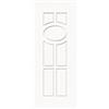 Leroy Merlin Pannello per porta d'ingresso P091 pellicolato pvc frassino bianco L 92 x H 210.5 cm, Sp 6 mm apertura reversibile