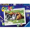 Ravensburger - Creart Serie E Classic Cane E Gatto Dolce Sonno | Kit Pittura Bambini | Dipingere Con I Numeri Include Tutto Il Necessario | Giochi Bambini 7 Anni O Più | Creart 7 Anni