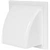 Awenta canalizzazione Cowled Gravity flap 150 mm/15,2 cm uscita Cowl griglia di aerazione con valvola di non ritorno/serranda KO150 - 30