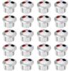 eMagTech 20 indicatori di direzione per rubinetto con maniglia di acqua calda e fredda, etichette rosse e blu, per cucina, bagno, lavandini, rubinetti, segni di copertura, adatti per fori del