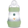MAM Biberon Easy Start 160 ml, Biberon anticolica per allattamento misto che riduce le bolle d'aria e il rischio di coliche, Verde