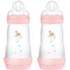 MAM Biberon Easy Start 260ml bio-circolare conf. Doppia rosa - Mam