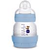 MAM Biberon Easy Start 130 ml, Biberon anticolica per allattamento misto che riduce le bolle d'aria e il rischio di coliche, Azzurro