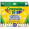 CRAYOLA - 12 PENNARELLI PUNTA MAXI LAVABILI
