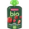 Plasmon Pouch mela fragola e lampone bio 100gr - plasmon