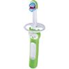MAM Baby's Brush, Spazzolino denti bambini 6+ mesi con impugnatura antiscivolo, Spazzolino setole morbide per i primi dentini, Giallo