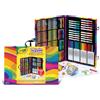 Crayola Valigetta arcobaleno 140 pezzi con pennarelli pastelli e matite colorate - crayola