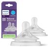Philips Avent Tettarella Natural Response flusso 1 (extra-lento). Età consigliata: dalla nascita. 2pz SCY961/02 tettraelle per biberon - Philips Avent